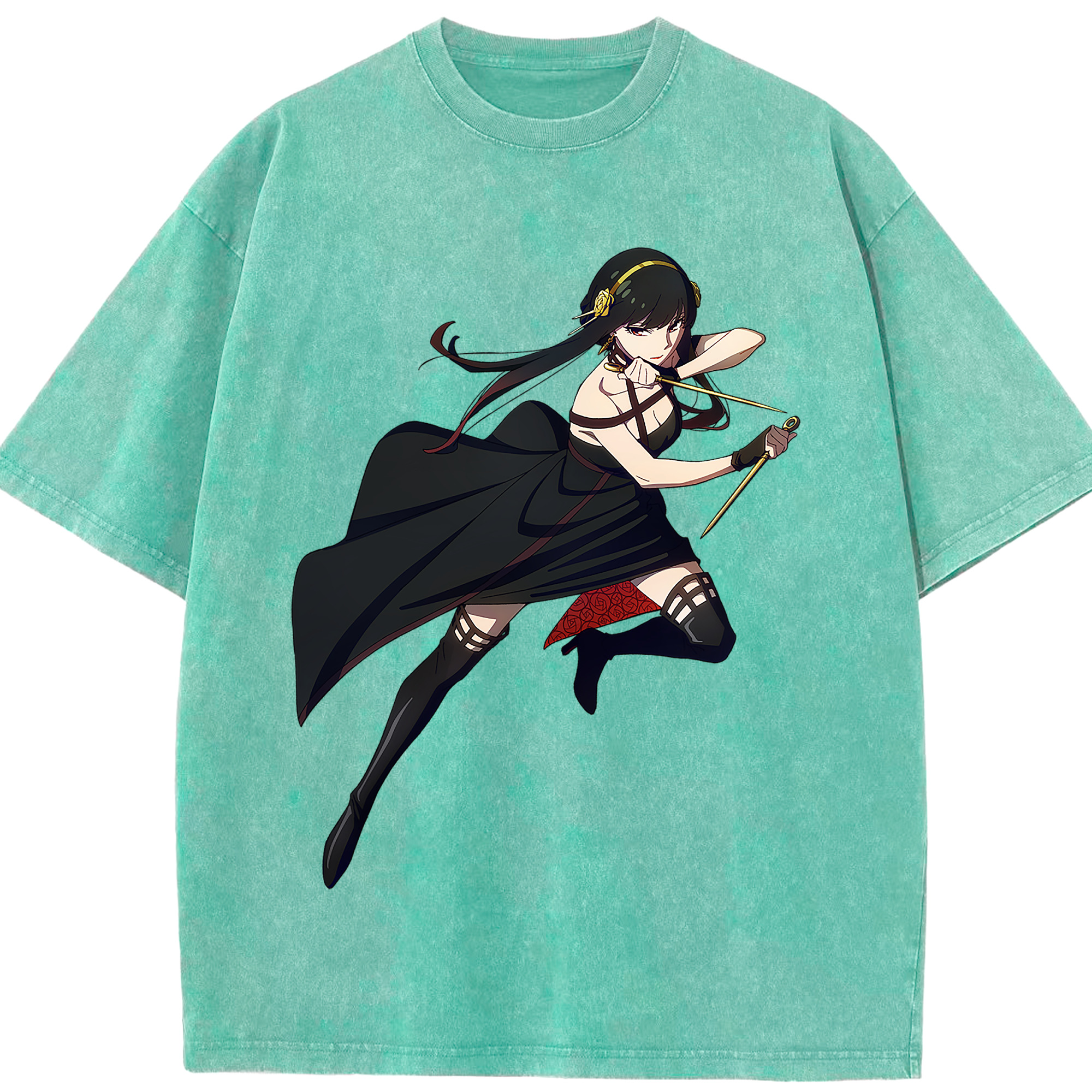 （画像用） SPY×FAMILY间谍家家酒 綿100% ヴィンテージ風 半袖Tシャツ（フロントプリント）